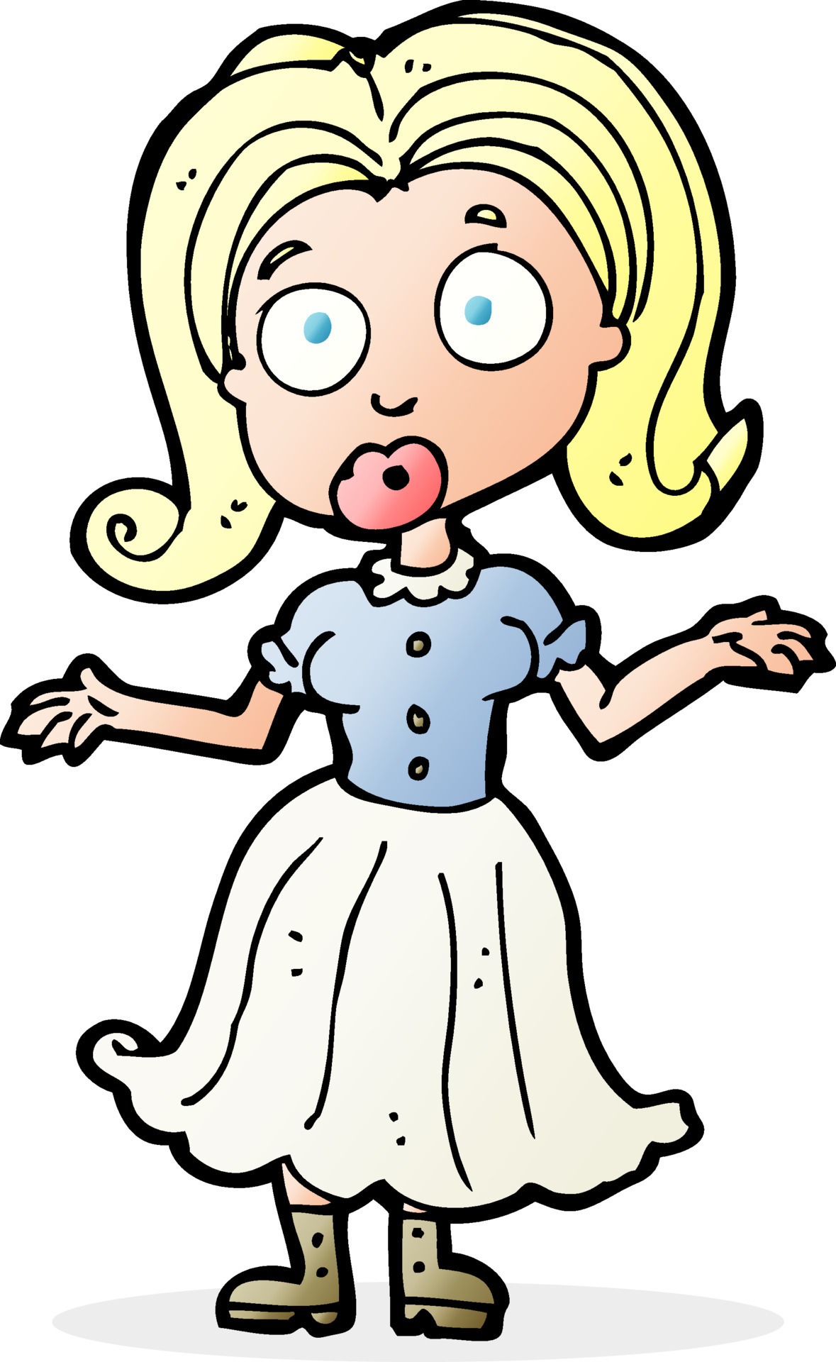 cartoon confused girl 8310980 Vector Art at Vecteezy cartoon confused girl 8310980 Vector Art at Vecteezy