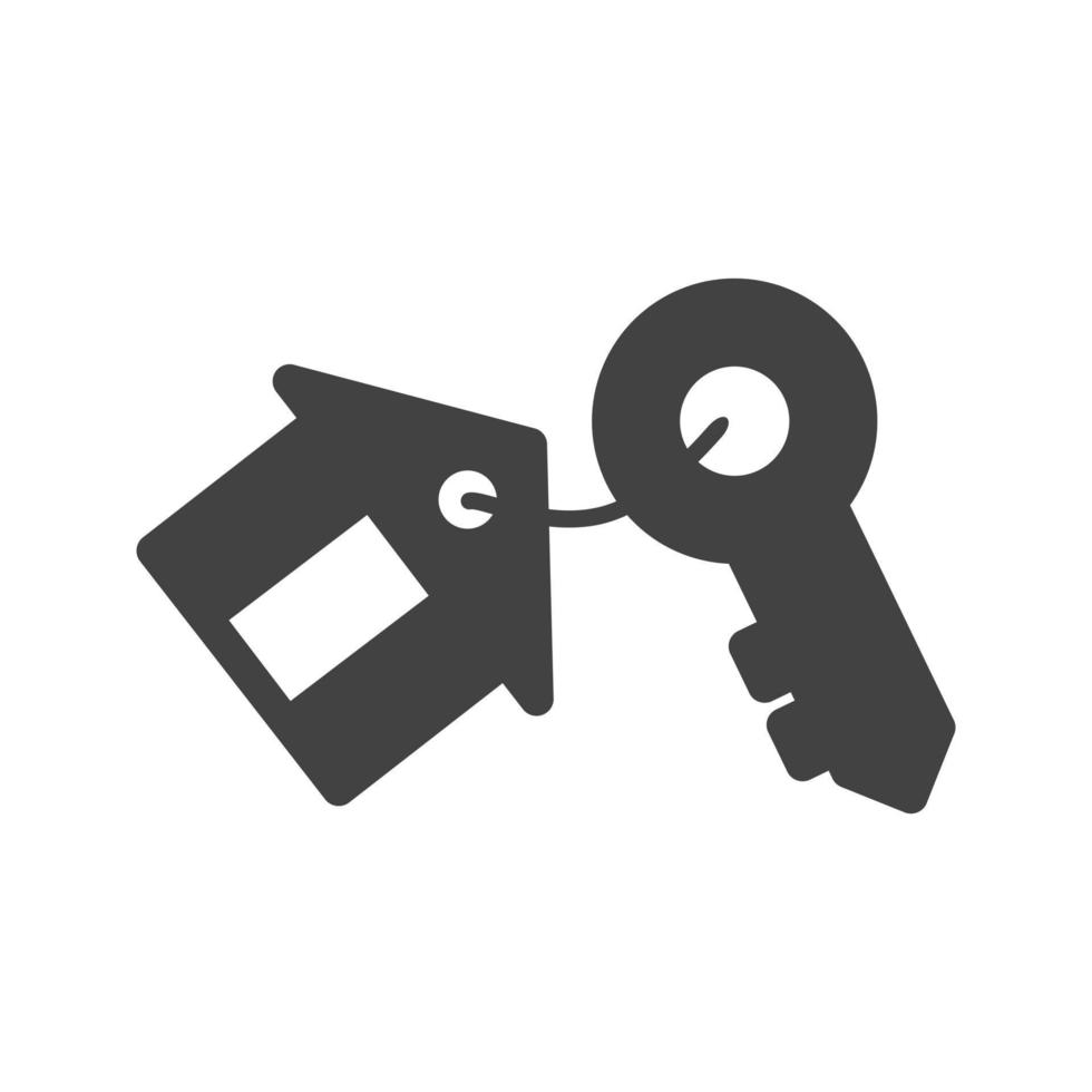 Keys Glyph Black Icon vector