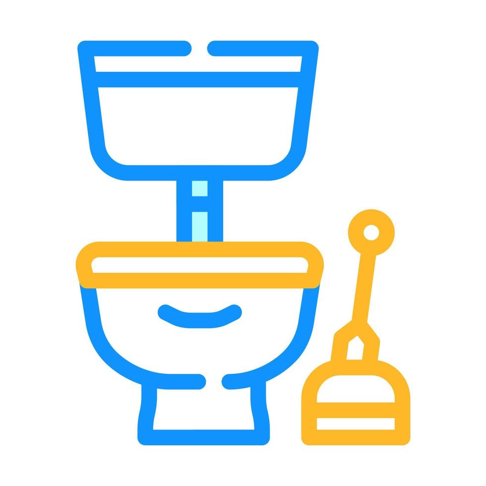 plumbing service color icon vector illustration line