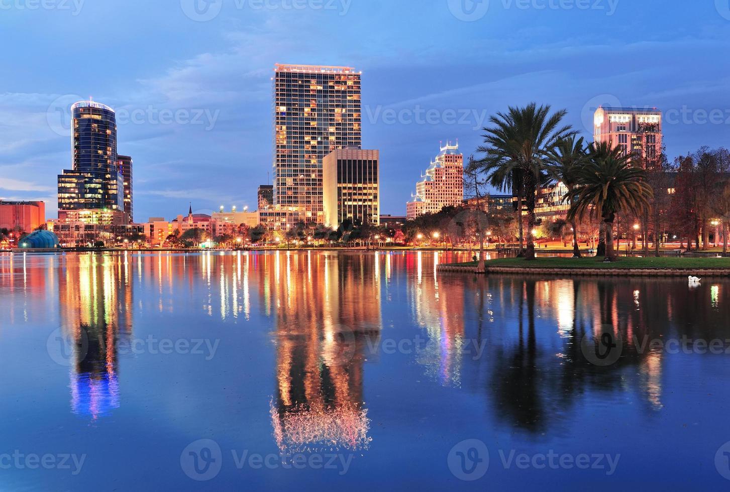 Orlando downtown dusk photo