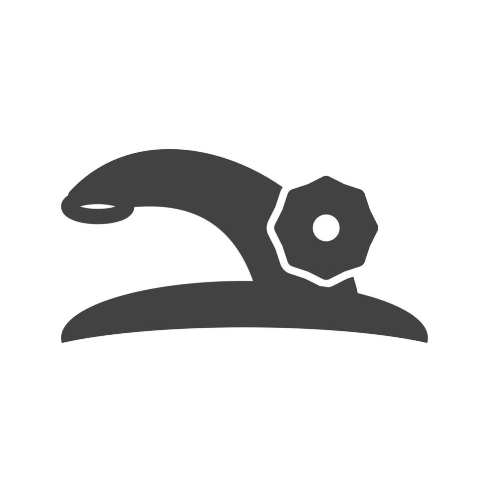 Faucet Glyph Black Icon vector