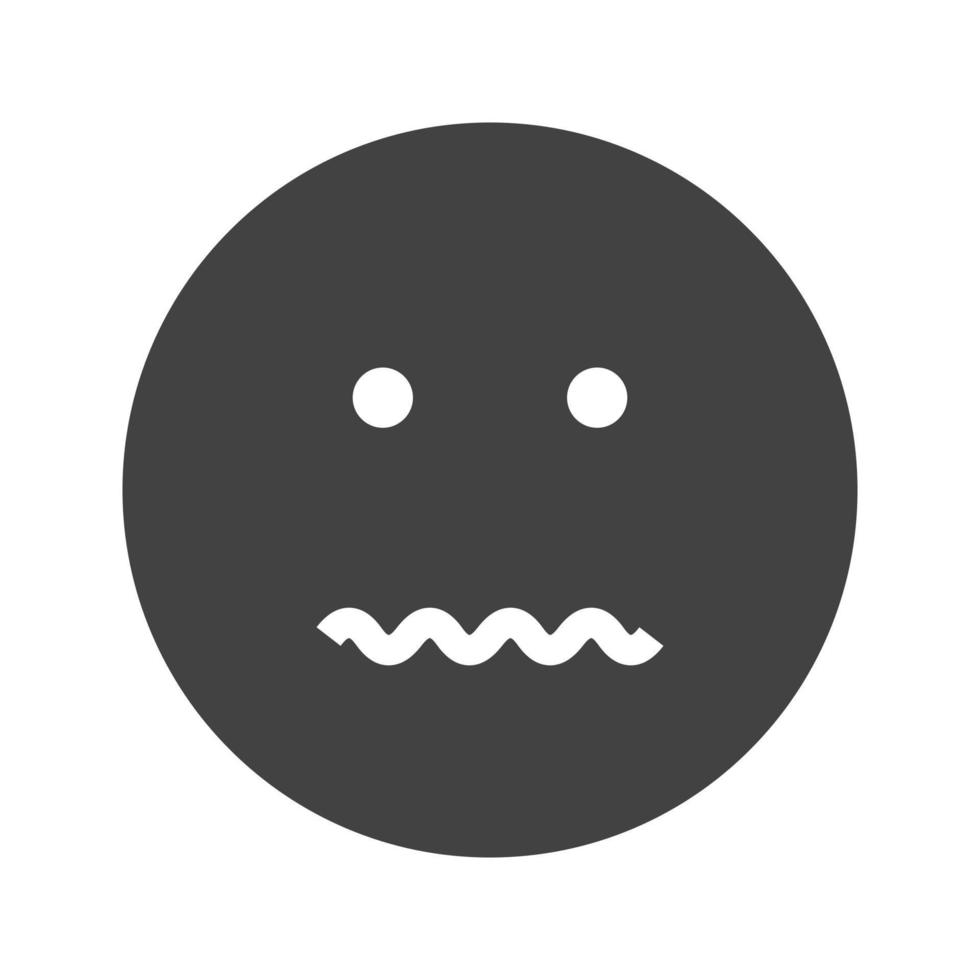 Annulled Glyph Black Icon vector