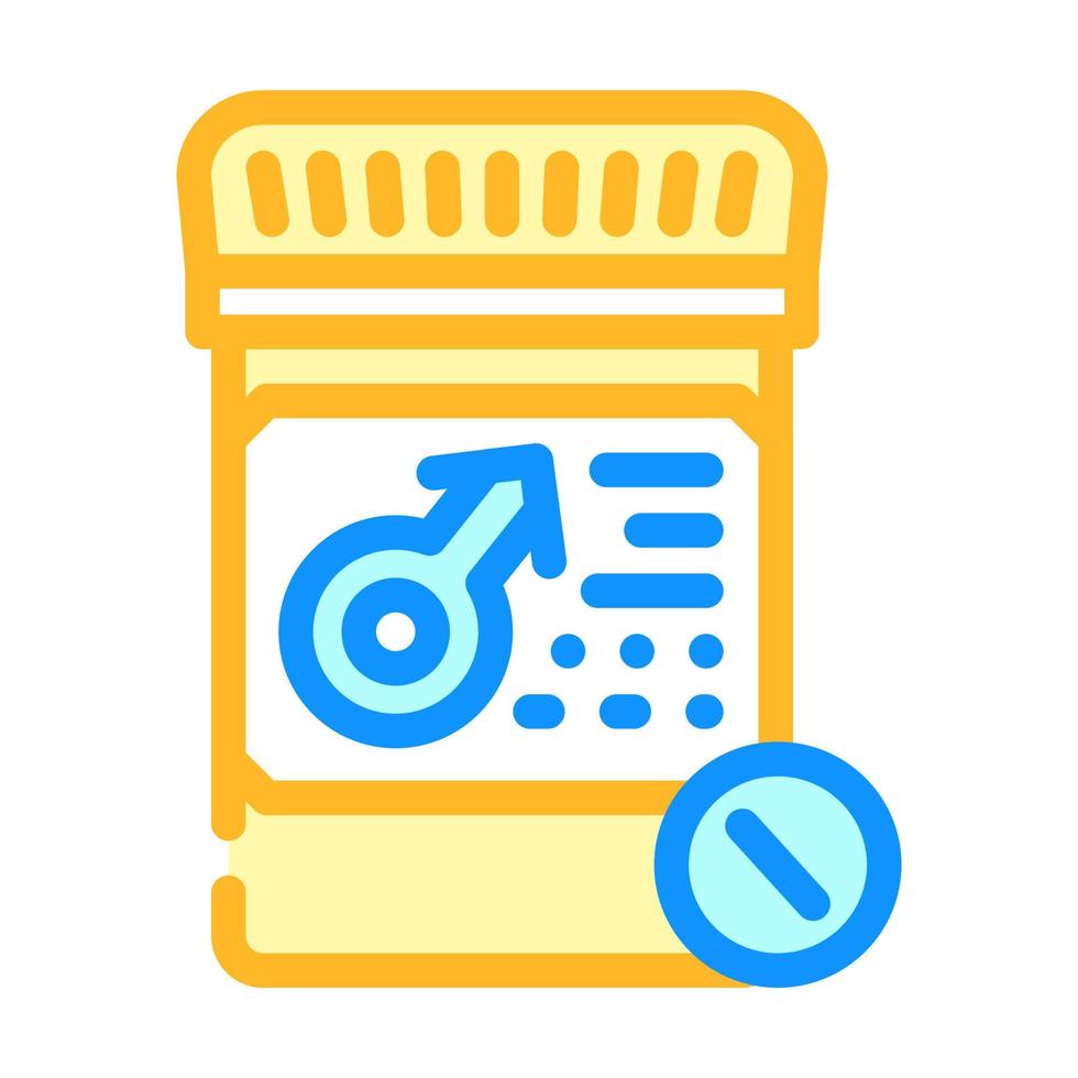 potency pills color icon vector illustration color