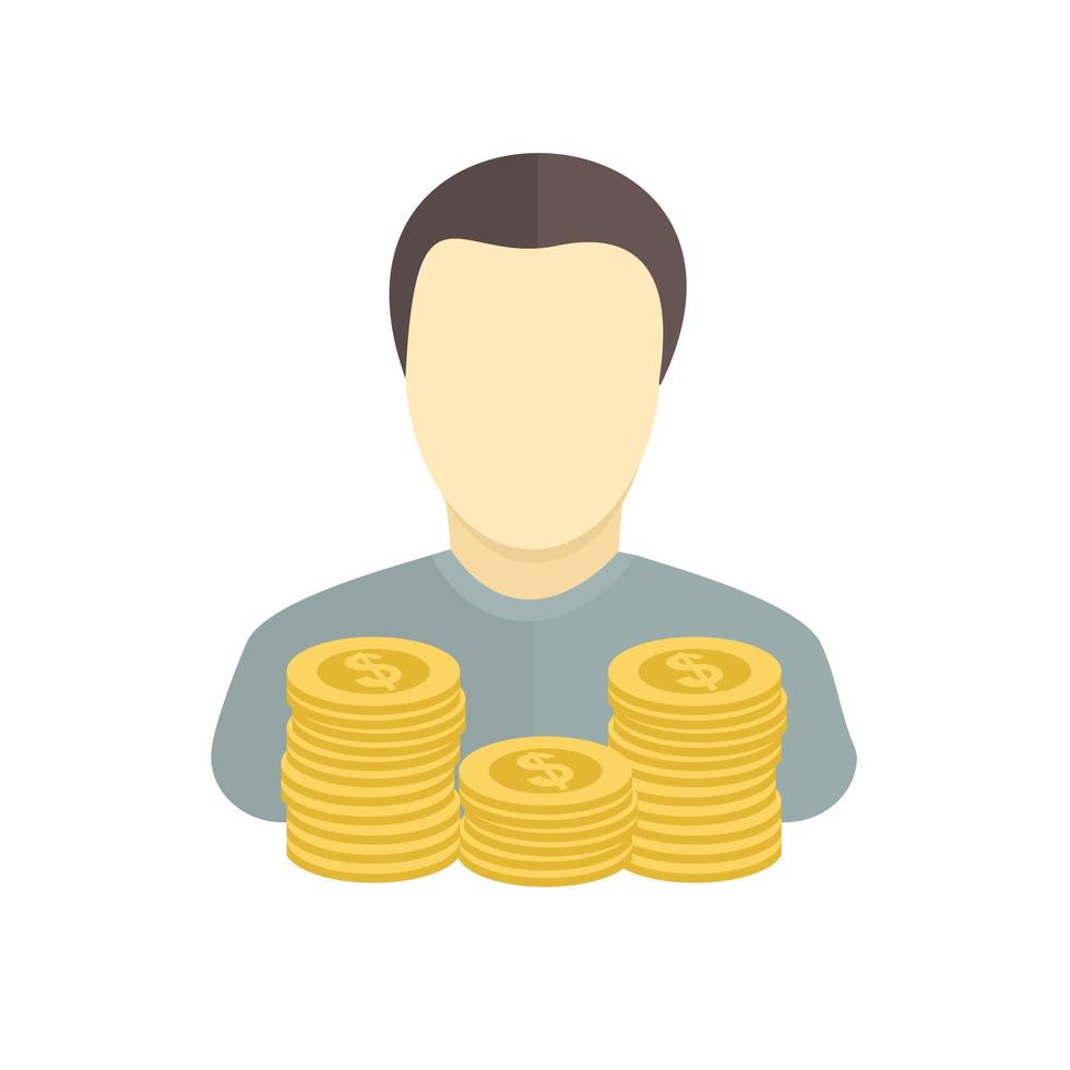 Savings Account Flat Multicolor Icon vector