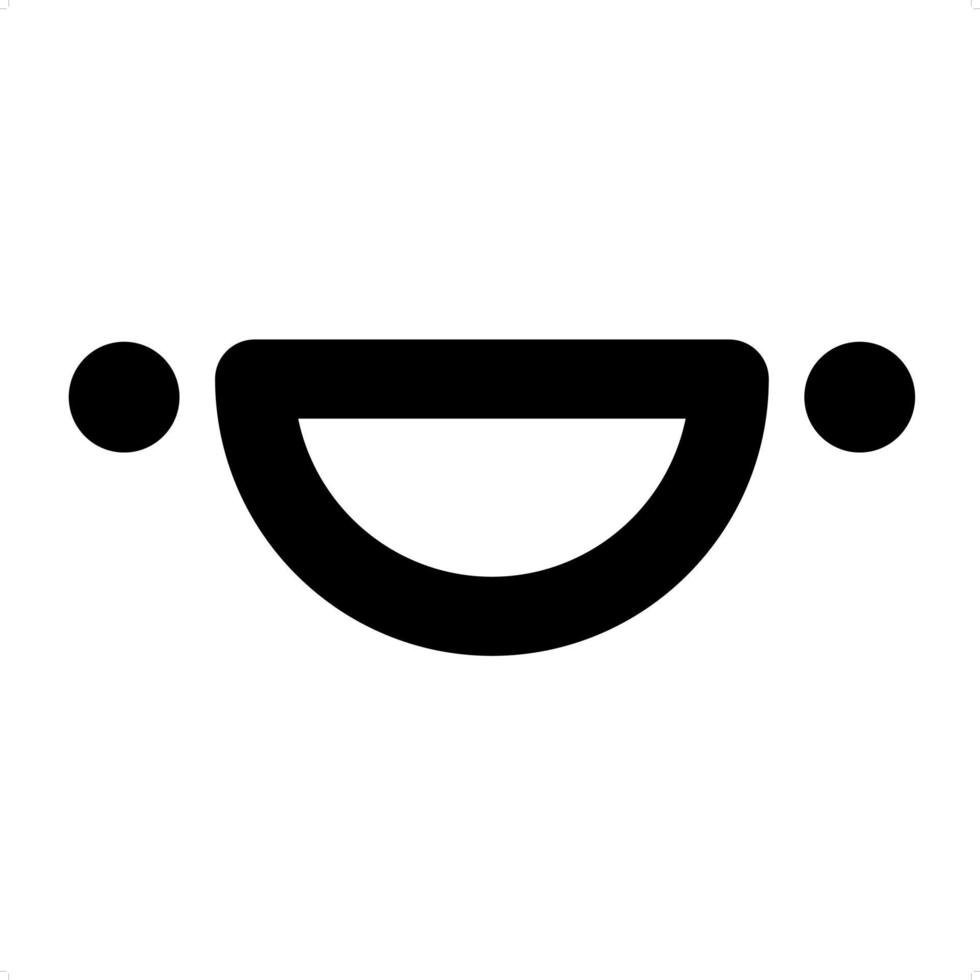 icono de cara feliz lindo simple vector