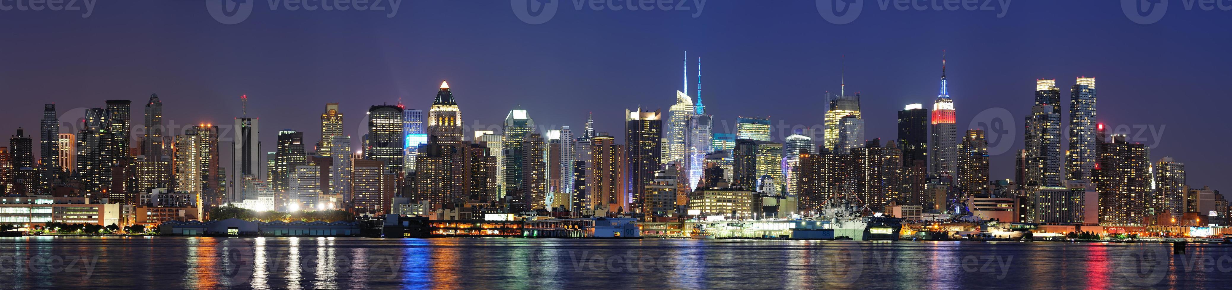 New York City Manhattan at dusk photo