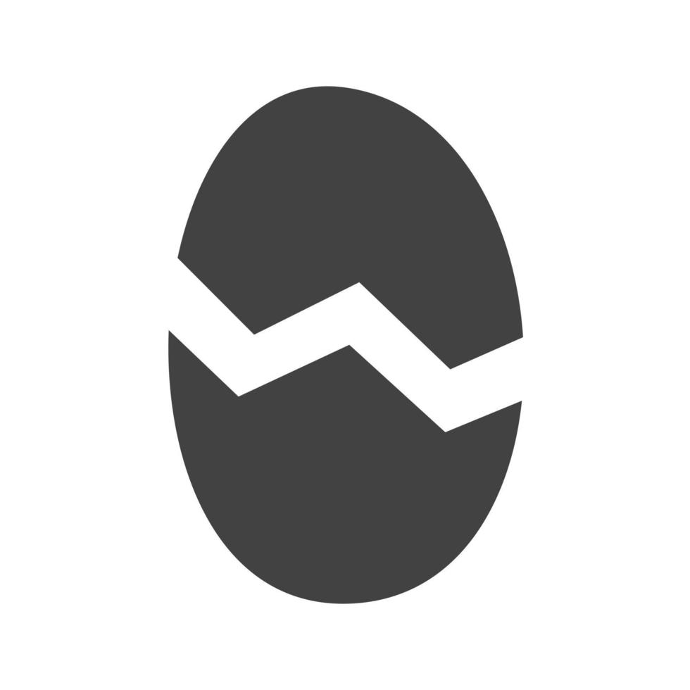 Egg Glyph Black Icon vector