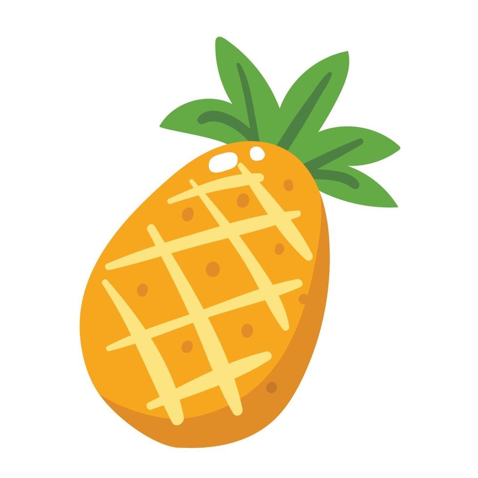 Cute Fresh Organic Fruit Vector