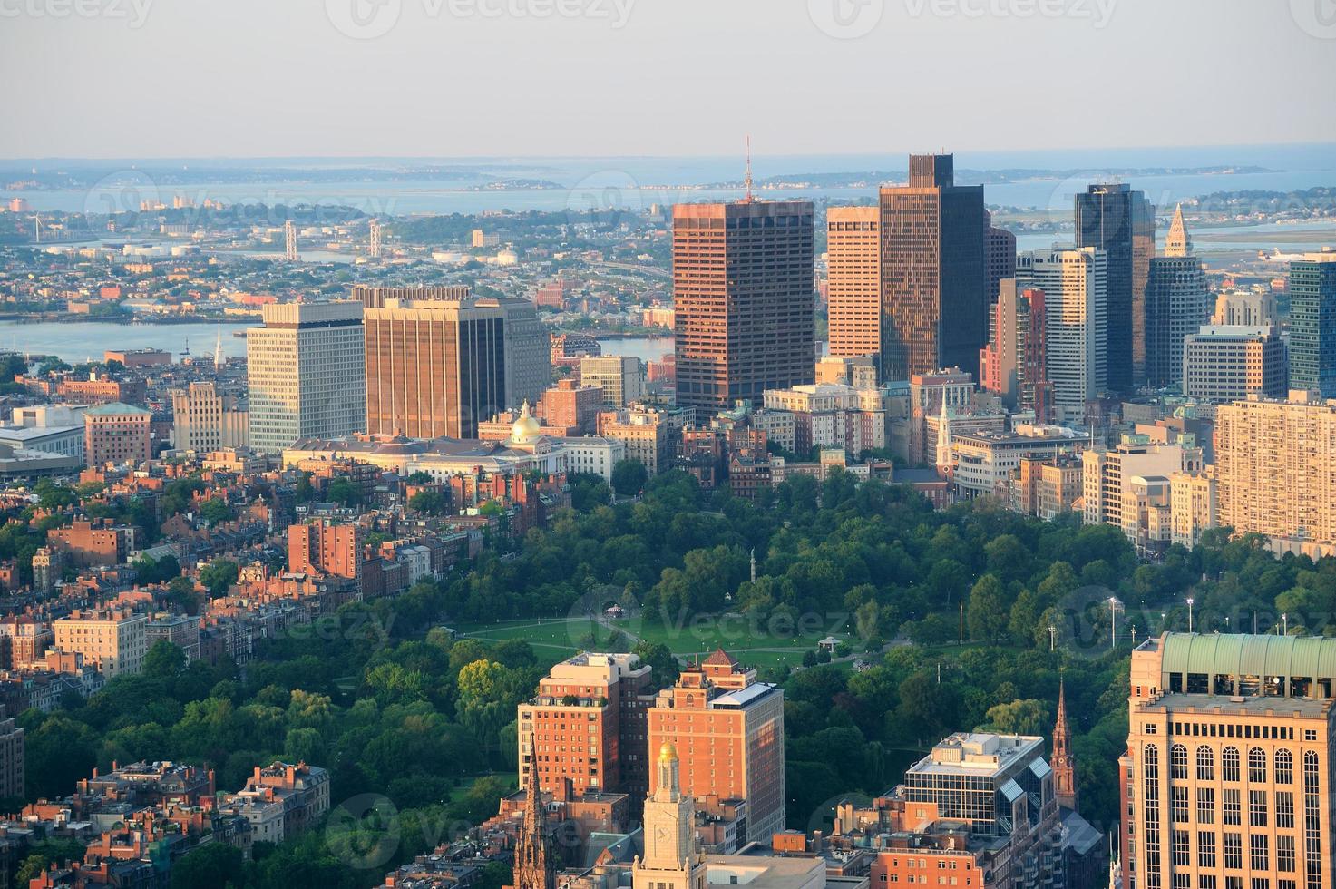 Boston aerial view photo