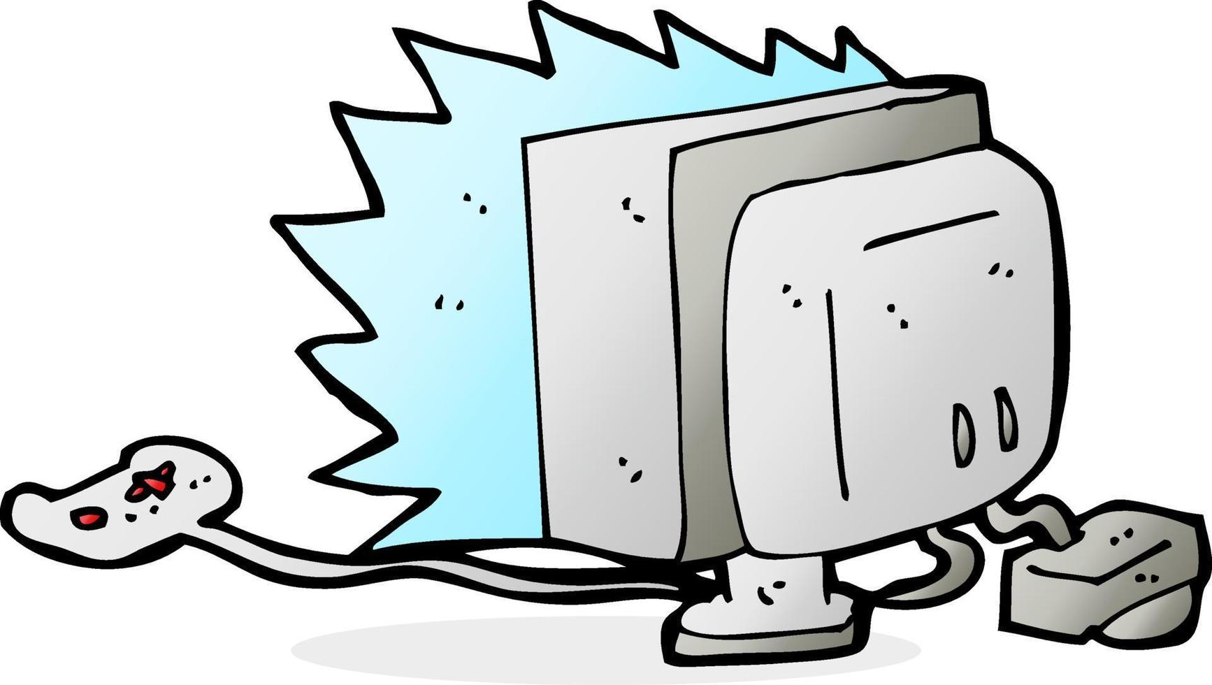 cartoon computer game vector