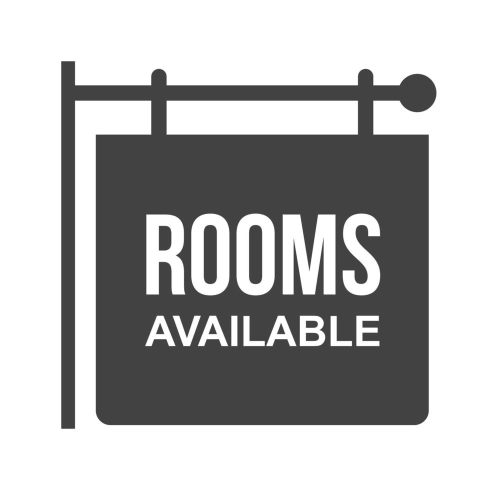 Rooms Glyph Black Icon vector