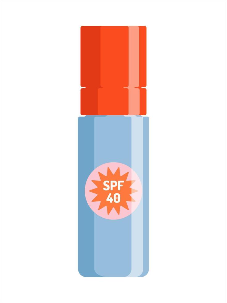 spray protector solar con spf. plantilla de producto cosmético para el cuidado de la piel de verano. vector