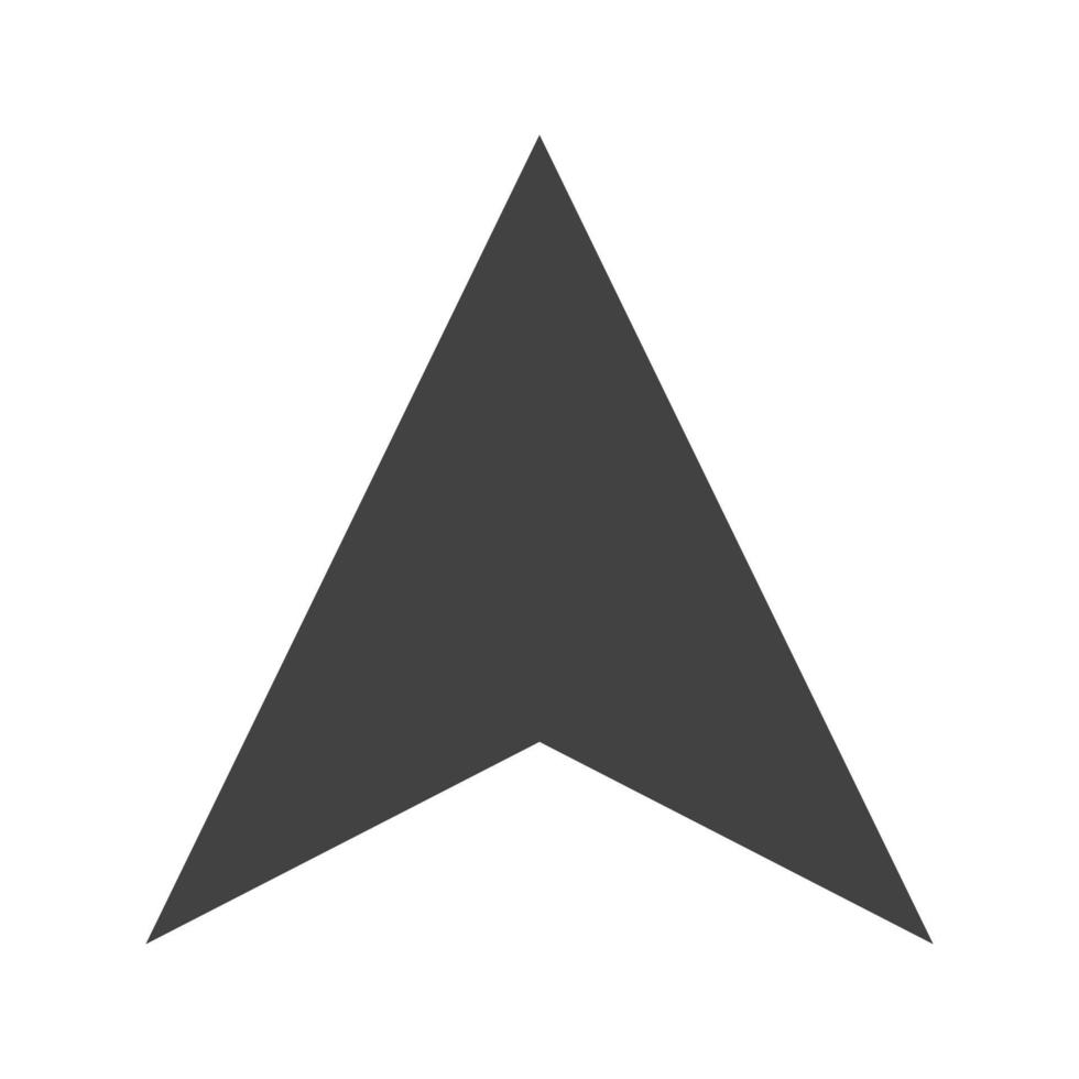 Pointer I Glyph Black Icon vector