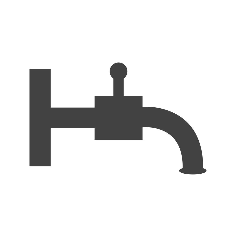 Tap Glyph Black Icon vector