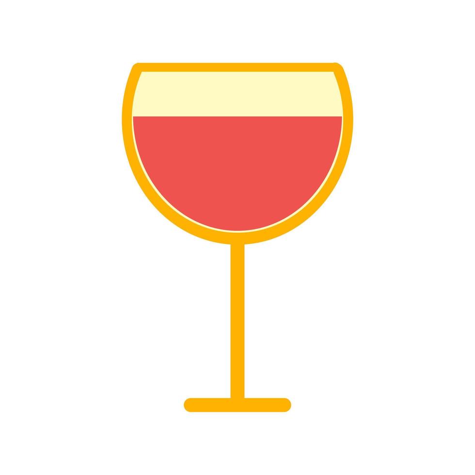 Goblet Flat Multicolor Icon vector