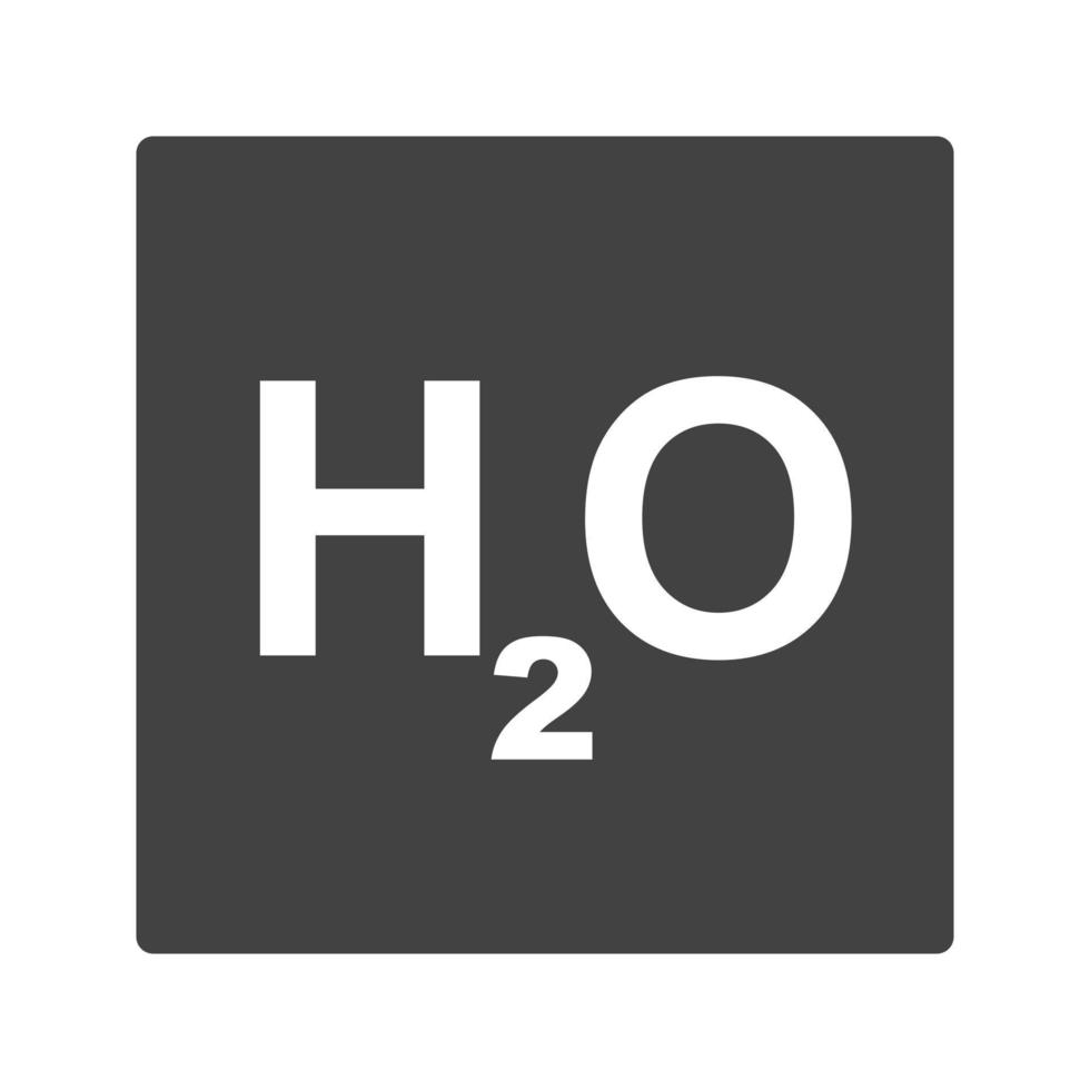 H2O Glyph Black Icon vector