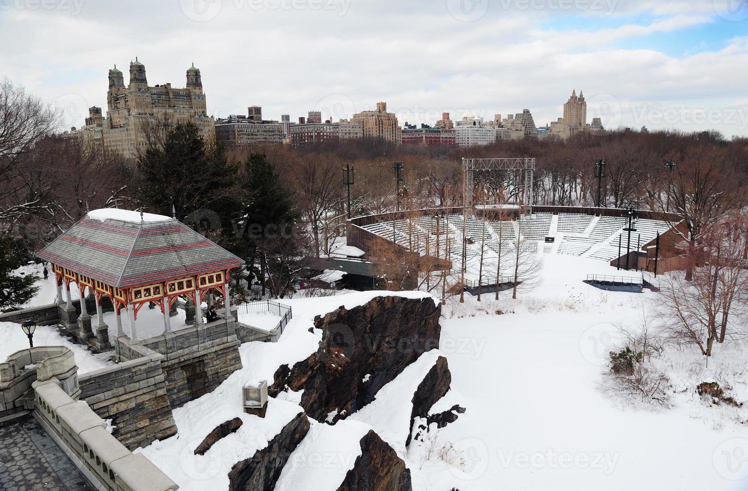 New York City Manhattan Central Park in winter photo