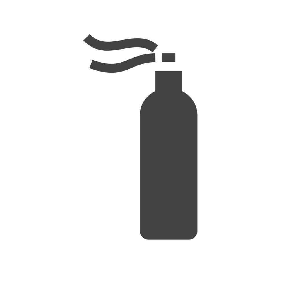 Spray Glyph Black Icon vector