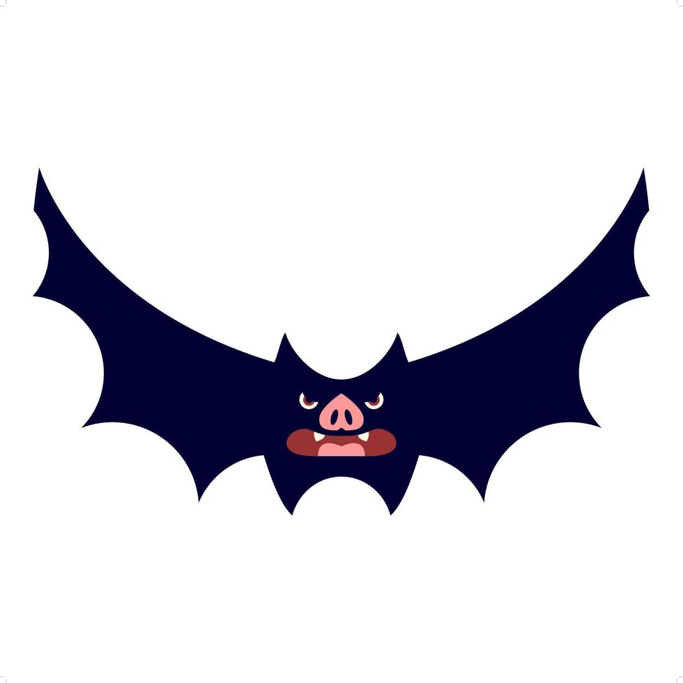 spooky halloween bat vector