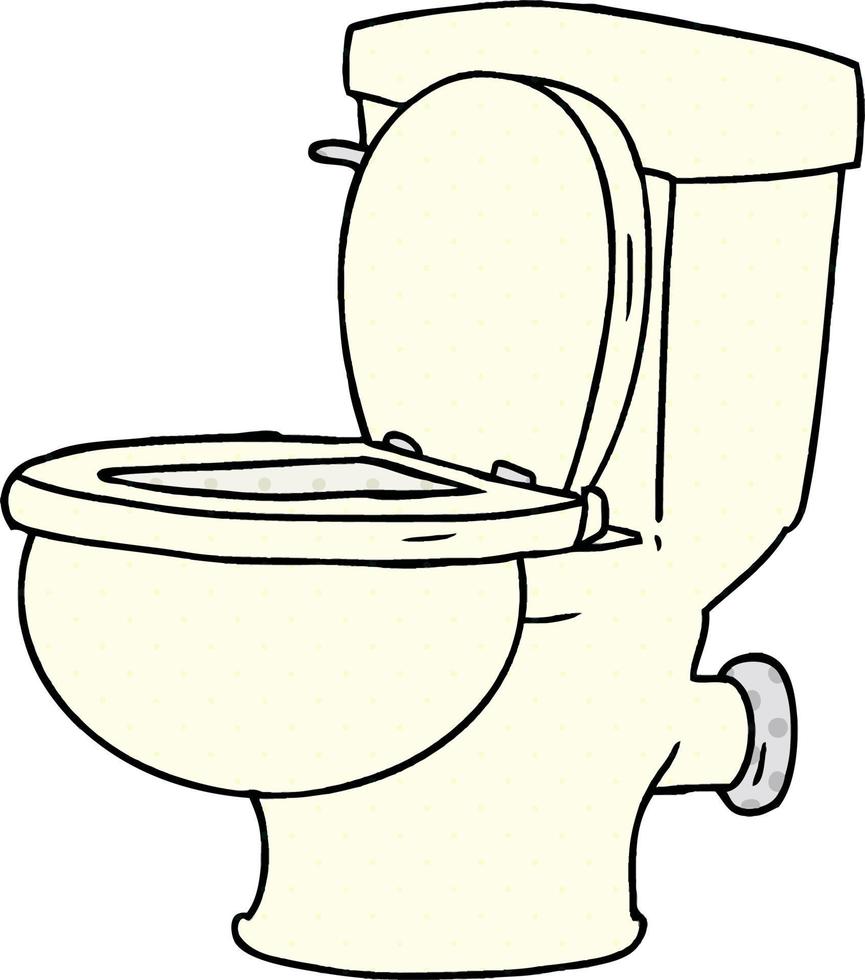 cartoon doodle of a bathroom toilet vector