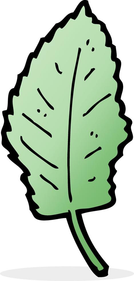 cartoon leaf symbol vector