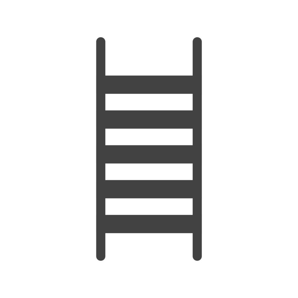 Ladder Glyph Black Icon vector