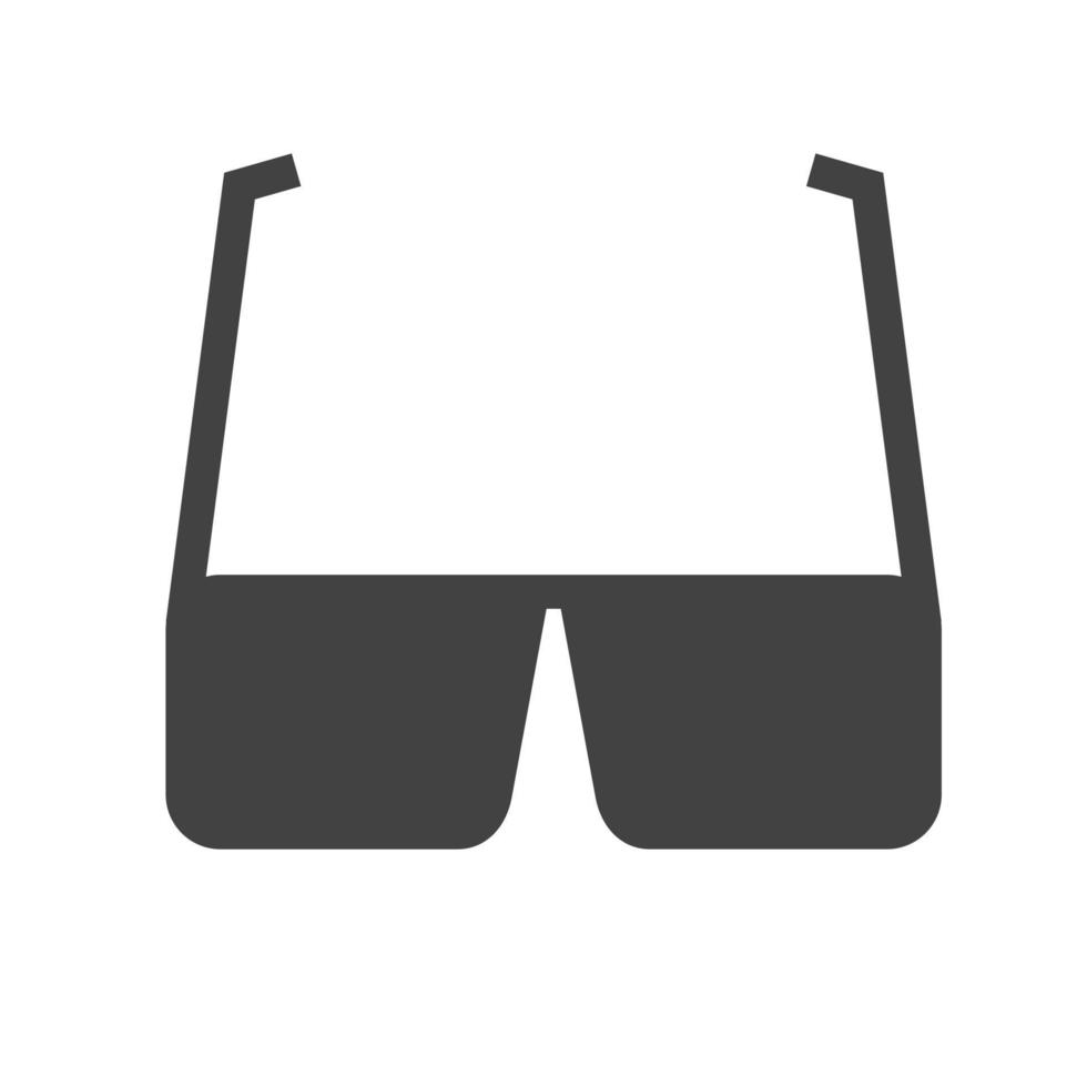 Glasses Glyph Black Icon vector