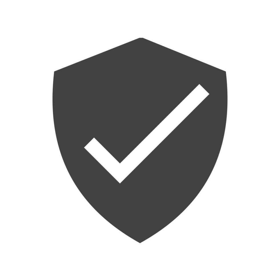 Verified User Glyph Black Icon vector