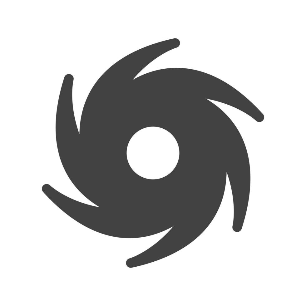 Cyclone Glyph Black Icon vector