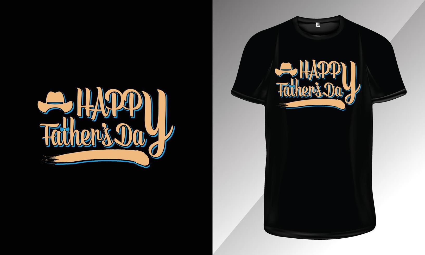 Dad Typography T-Shirt Design, Father's Day Typography T-Shirt Design for Print vector