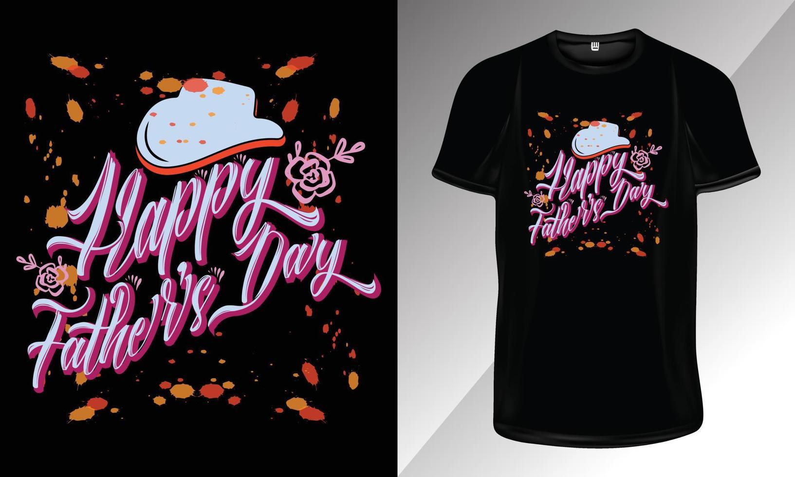 Dad Typography T-Shirt Design, Father's Day Typography T-Shirt Design for Print vector
