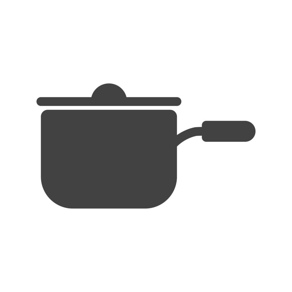 salsa pan glifo icono negro vector