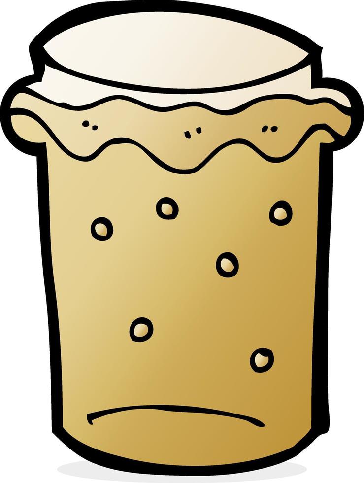 cartoon glass of beer vector