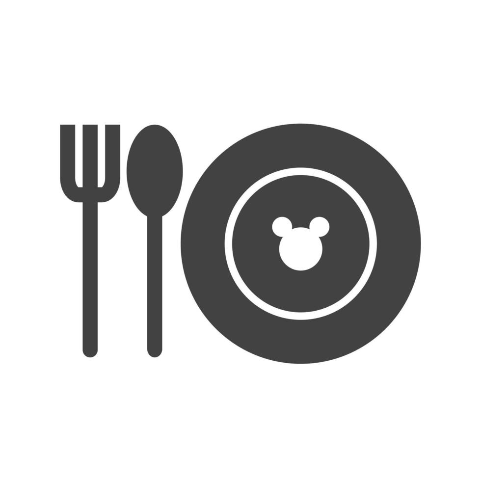 Baby Food Glyph Black Icon vector