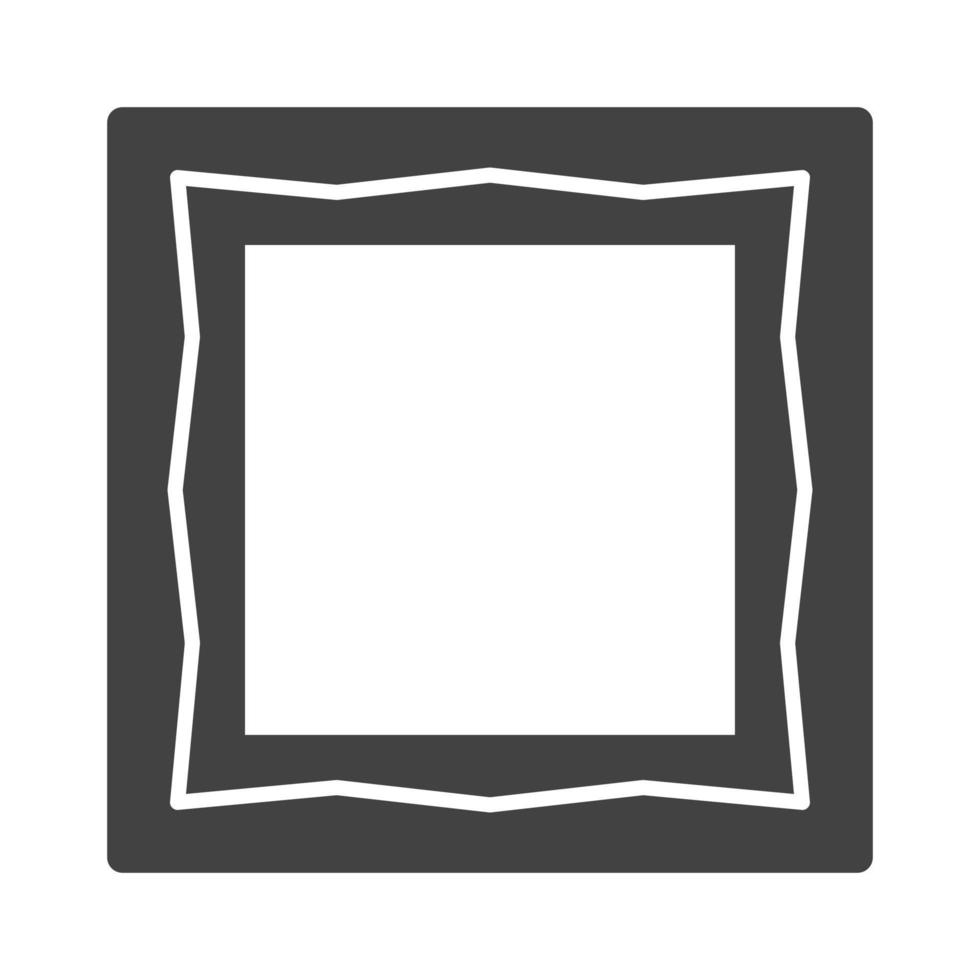 Frame II Glyph Black Icon vector