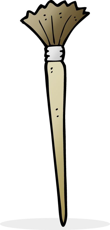 cartoon artist's brush vector