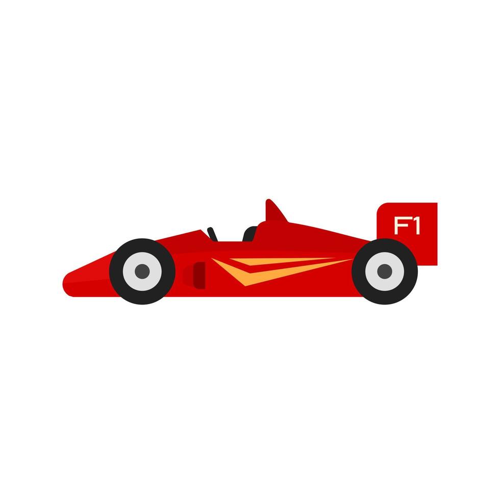 Sports Car Flat Multicolor Icon vector