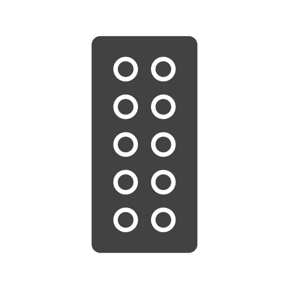 Tablets Glyph Black Icon vector