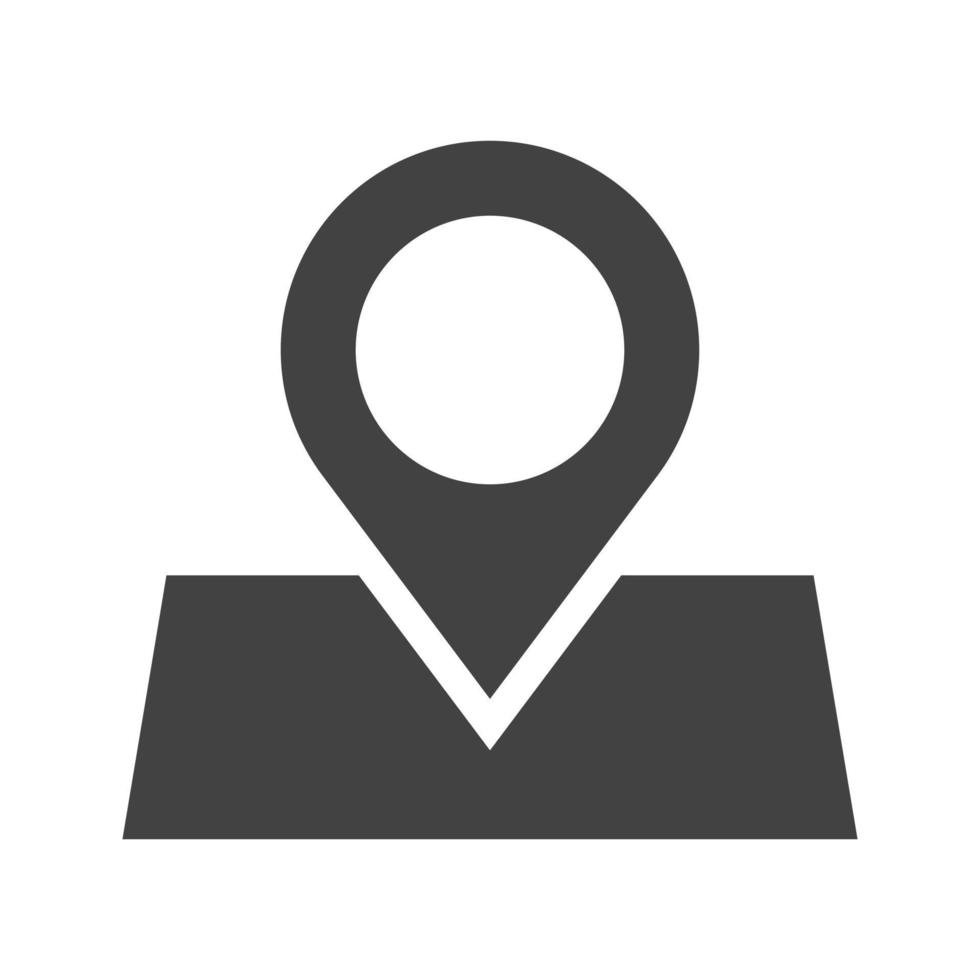 Marked Glyph Black Icon vector