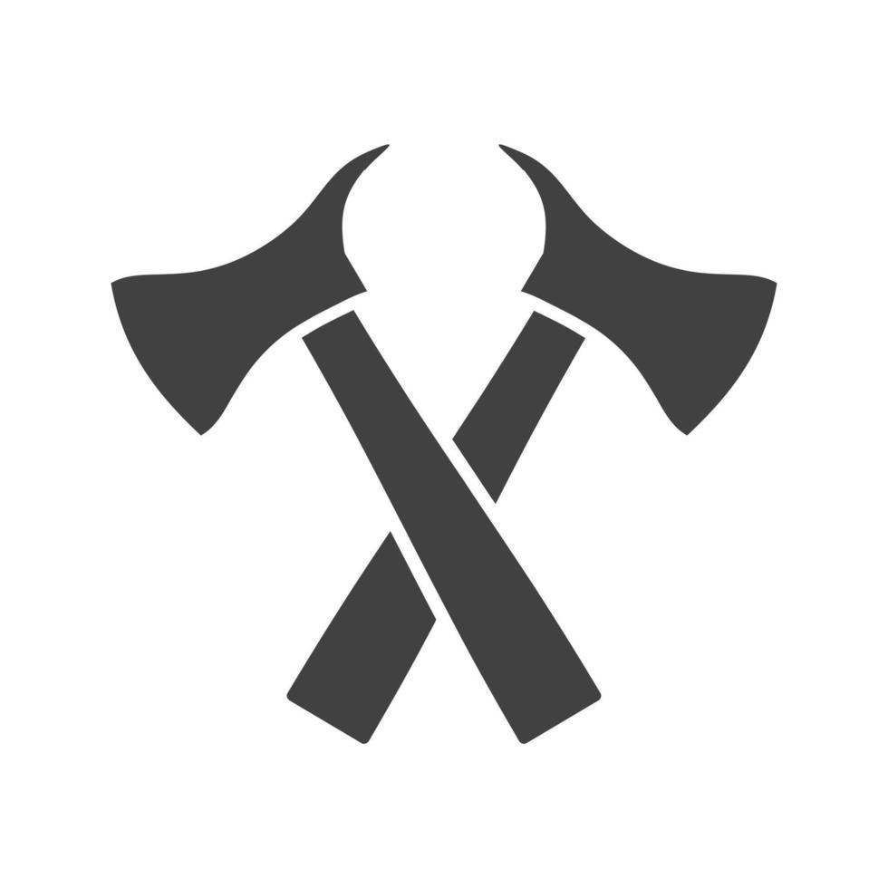 Axe Glyph Black Icon vector