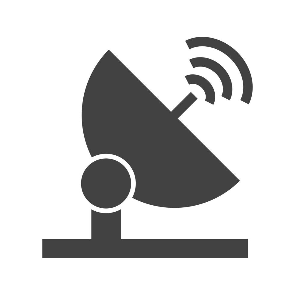 Dish Glyph Black Icon vector
