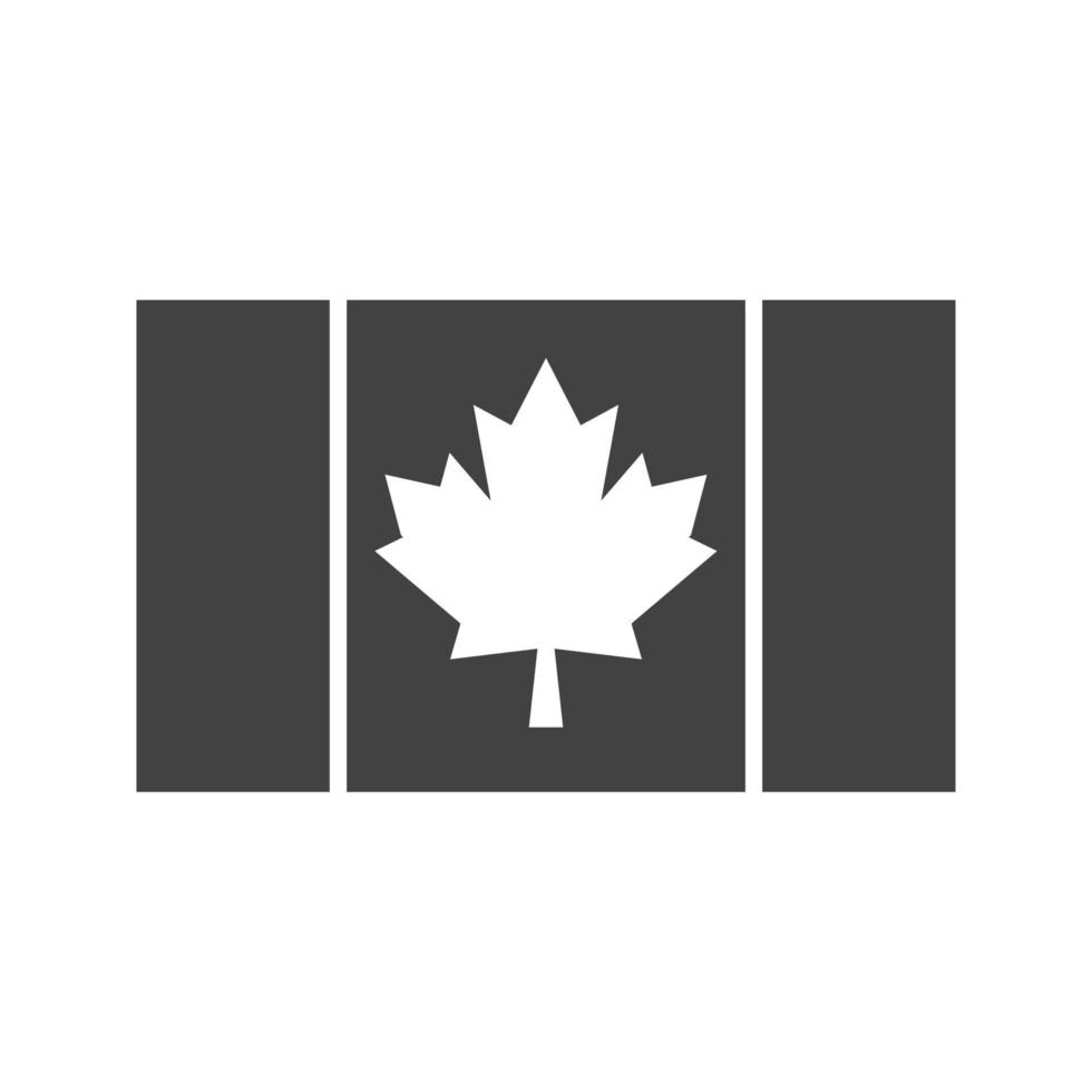 Canada Glyph Black Icon vector