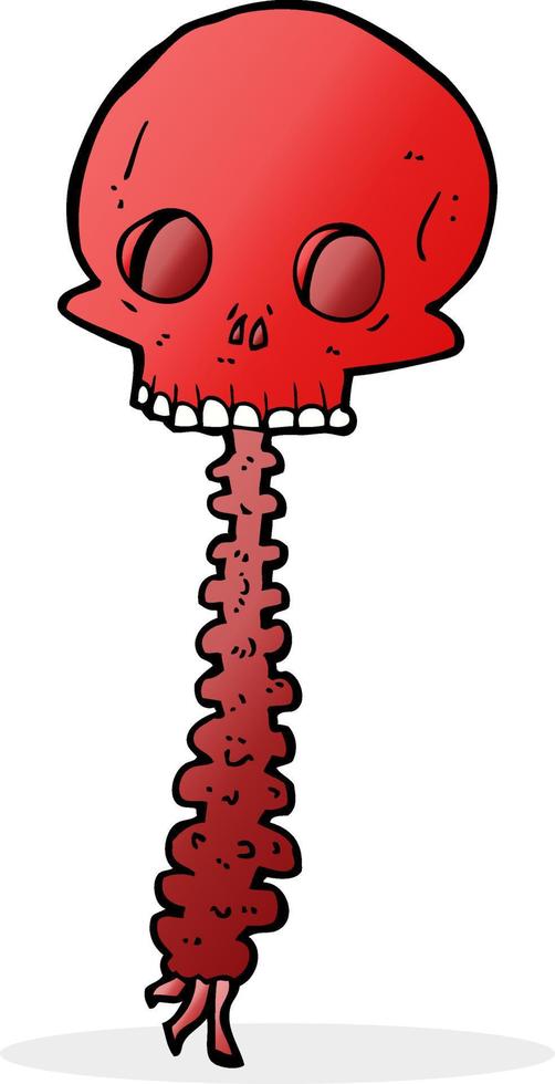 spooky cartoon sull and spine vector