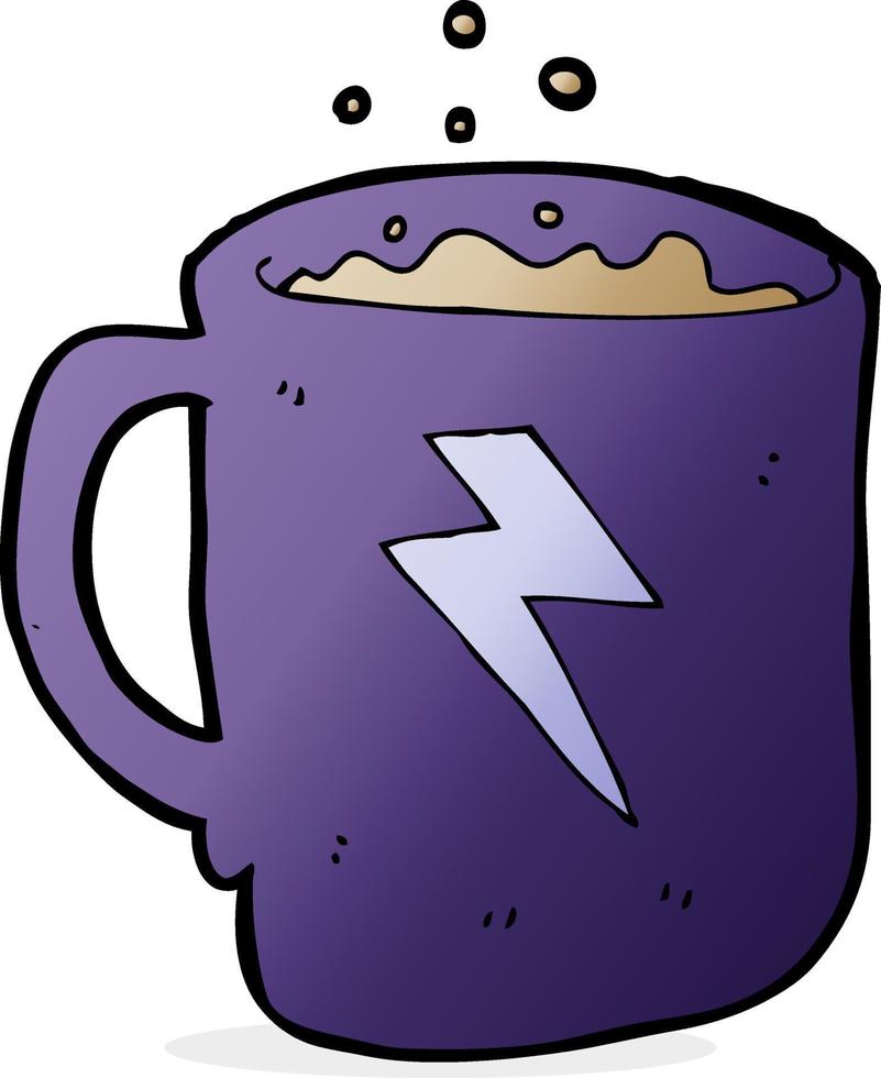 cartoon coffee mug vector