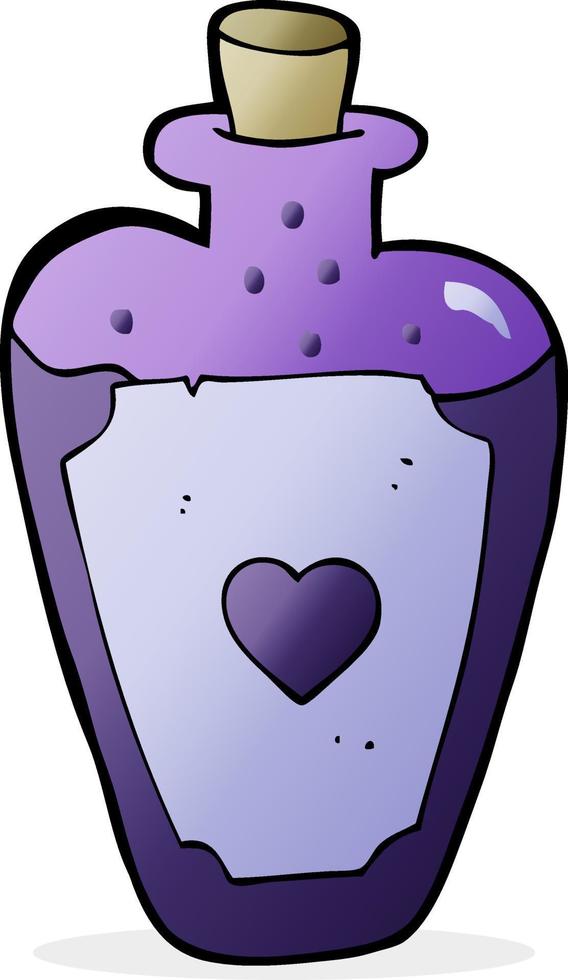 cartoon love potion vector