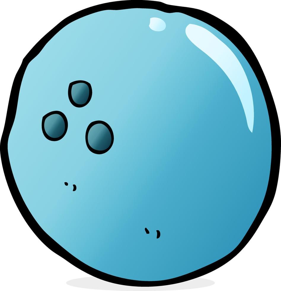 cartoon bowling ball vector