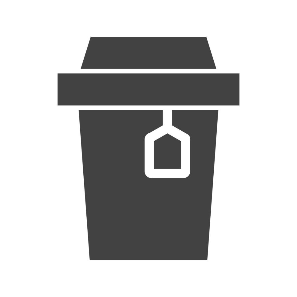 Tea Glyph Black Icon vector