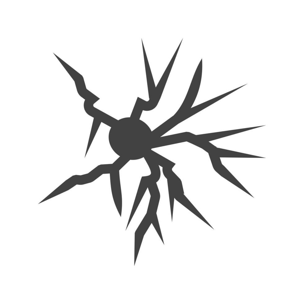 Earthquake II Glyph Black Icon vector