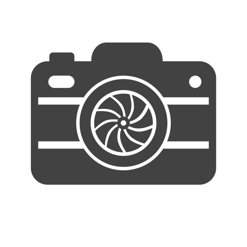 Camera I Glyph Black Icon vector