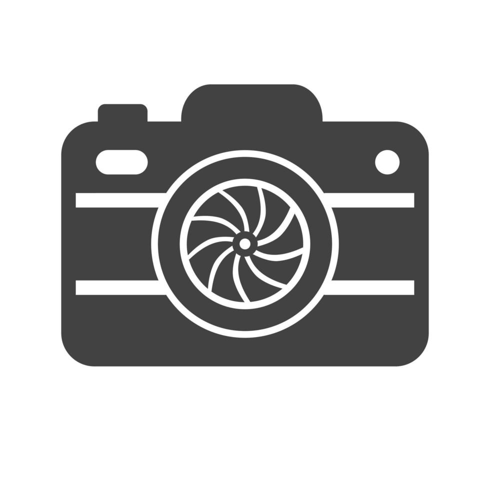 Camera I Glyph Black Icon vector